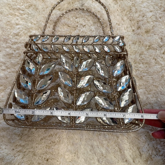 Metal Rhinestone Open Handbag/Decor - Picture 6 of 7